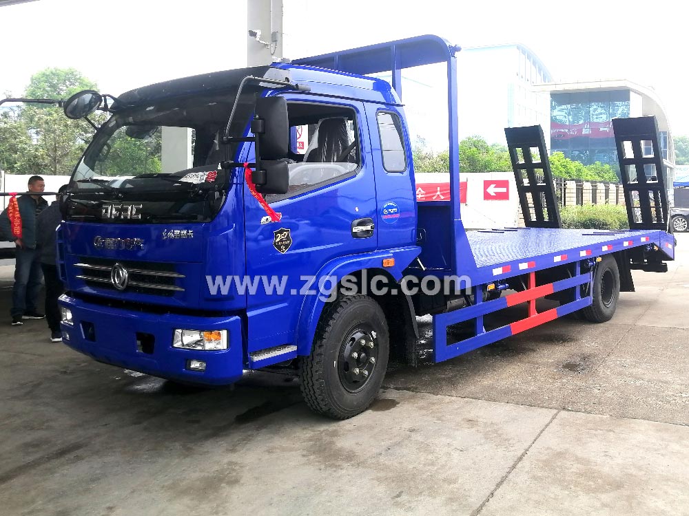 程力東風(fēng)多利卡黃牌挖機平板運輸車（國五）