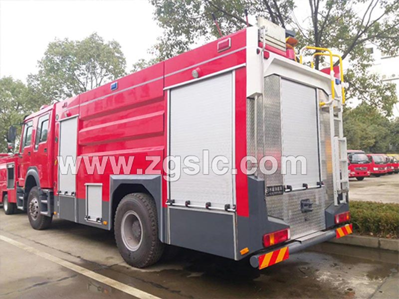 重汽T5G-5噸水罐消防車（國五）-廠家價格