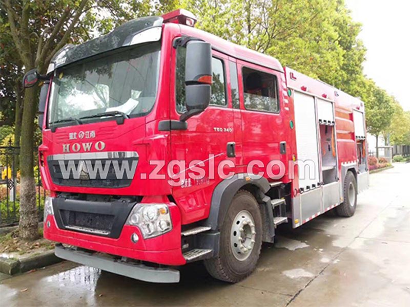 重汽T5G-5噸水罐消防車（國五）-廠家價格