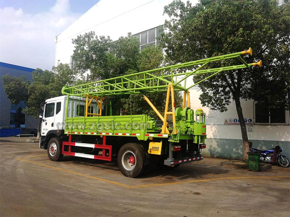 東風D9鉆井車尾部結構細節圖